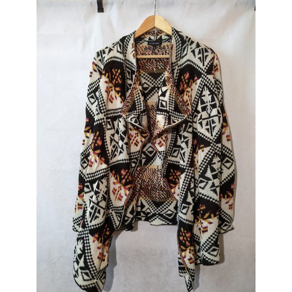 Love University Women's Open Front Long Sleeve Cardigan Sweater Size L